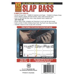10 Easy Lessons: Teach Yourself Slap Bass (DVD With Small Booklet)