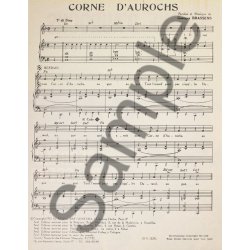 Georges Brassens: Corne D'Aurochs