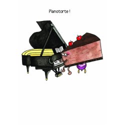Mildew Design: Pianotorte! - Greeting Card