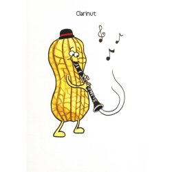 Claire Spake: Clarinut - Greetings Card