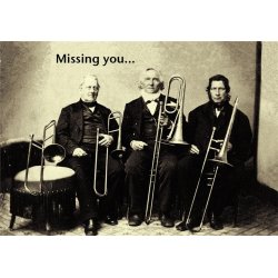 Mildew Design: Missing You - Greeting Card