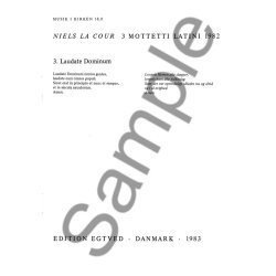 NIELS LA COUR LAUDATE DOMINUM SATB