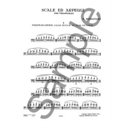 Scale e Arpeggi, per Violoncello