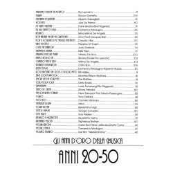 70 spartiti degli Anni 20-50