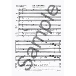 Luciano Quarantotto/Franscesco Sartori: Con Te Partiro (Time To Say Goodbye) Score/Parts