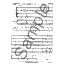 Stevie Wonder: I Just Called To Say I Love You (Score And Parts)