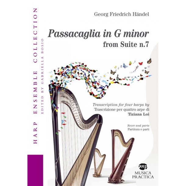 Passacaglia in G minor : Trascrizione per quattro arpe