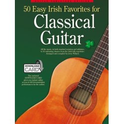 50 Easy Irish Favourites For Classical Guitar:  Guitar Tablature Edition (Book & Download Card)