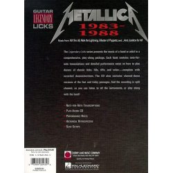 Metallica: 1983-1988 Legendary Guitar Licks