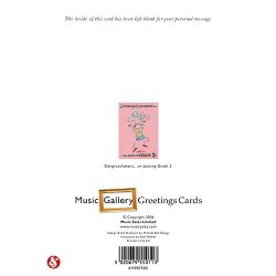 Music Gallery: Congratulations Card - Grade 2 (Girl)
