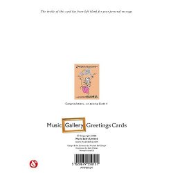 Music Gallery: Congratulations Card - Grade 4 (Girl)