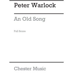 Warlock An Old Song For Small Orchestra F/S