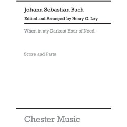 Bach, Js When In The Darkest Hour Of Need Score And Parts