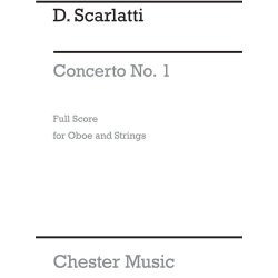 Scarlatti, D Concerto No 1 In G Major For Oboe And Strings Full Score