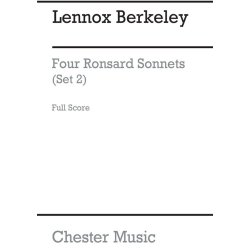 Lennox Berkeley: Four Ronsard Sonnets Op.62 (Miniature Score)