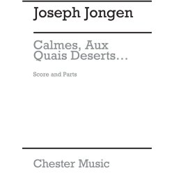 Jongen, J Calmes, Aux Quais Deserts Voice/String 4tet Score And Parts