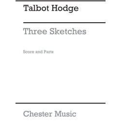 Hodge, T Three Sketches  Flute, Violin And Piano Score And Parts