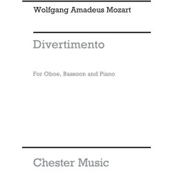 W.A. Mozart: Divertimento (Oboe/Bassoon/Piano Score/Parts)