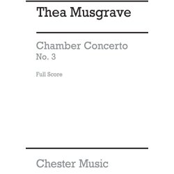 Thea Musgrave: Chamber Concerto No.3 (Study Score)