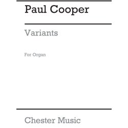 Paul Cooper: Variants For Organ