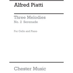 Schubert Serenade From Three Melodies Cello/Piano (Arr Piatti)
