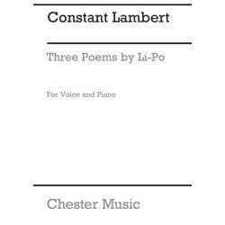 Constant Lambert: Three Poems Of Li-po