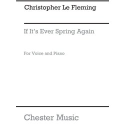 Fleming: If It's Ever Spring Again for Medium Voice and Piano acc.