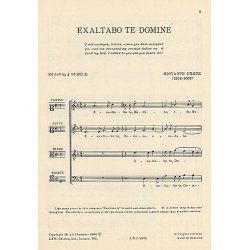 Giovanni Croce: Exaltabo Te Domine