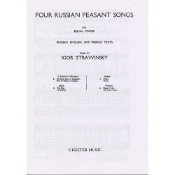 Igor Stravinsky: Four Russian Peasant Songs (Upper or Lower Voices)