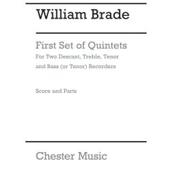 Brade: First Set Of Quintets (Score and Parts)