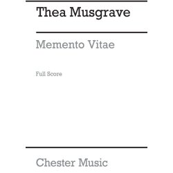 Thea Musgrave: Memento Vitae Orchestra (Full Score)