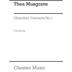 Thea Musgrave: Chamber Concerto No.1 For Nine Instruments (Full Score)