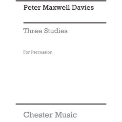 Peter Maxwell Davies: Three Studies For Percussion (Score)