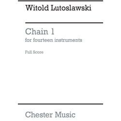 Witold Lutoslawski: Chain 1 (Full Score)