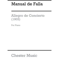 Manuel De Falla: Allegro De Concierto Piano Solo