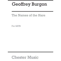 Burgon: The Names Of The Hare for Unaccompanied SATB Chorus