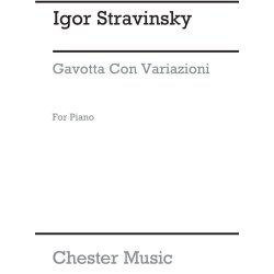Igor Stravinsky: Gavotta Con Variazioni From Pulcinella for Piano