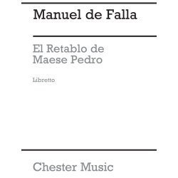 De Falla: El Retablo De Maese Pedro (French Edition)
