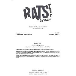 Nigel Hess: Rats! The Musical (Libretto) 1-9 Copies