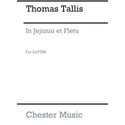 Thomas Tallis: In Jejunio Et Fletu (Sattbb)