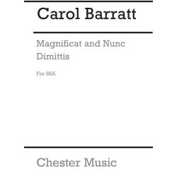 Carol Barratt: Magnificat And Nunc Dimittis (SSA)