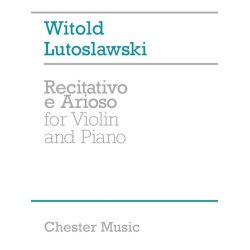 Witold Lutoslawski: Recitativo E Arioso For Violin And Piano