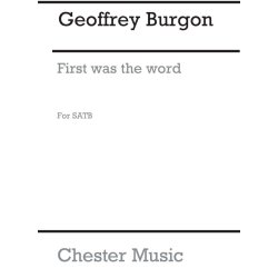 Burgon: First Was The World (Vocal Score)