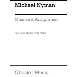 Michael Nyman: Miserere Paraphrase (Saxophone/Piano)