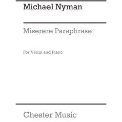 Michael Nyman: Miserere Paraphrase (Violin/Piano)