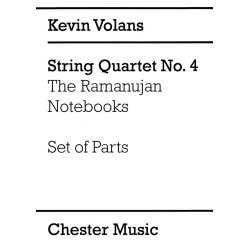 Kevin Volans: String Quartet No. 4 'The Ramanujan Notebooks' (Parts)