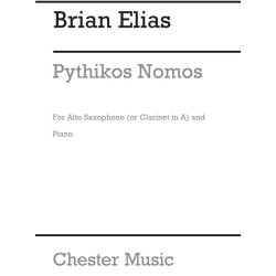 Brian Elias: Pythikos Nomos For Alto Sax And Piano