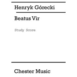 Henryk Gorecki: Beatus Vir (Study Score)