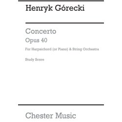 Gorecki: Concerto For Harpsichord (or Piano) And String Orchestra
