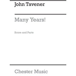 Tavener: Many Years (Score and Parts)